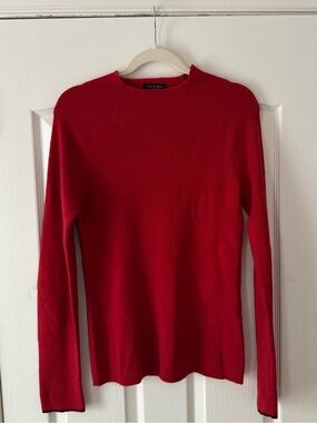 Rag & Bone Cashmere Red Ribbed Sweater